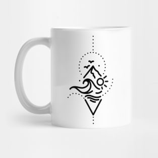 Geometric Adventure Lines Mug